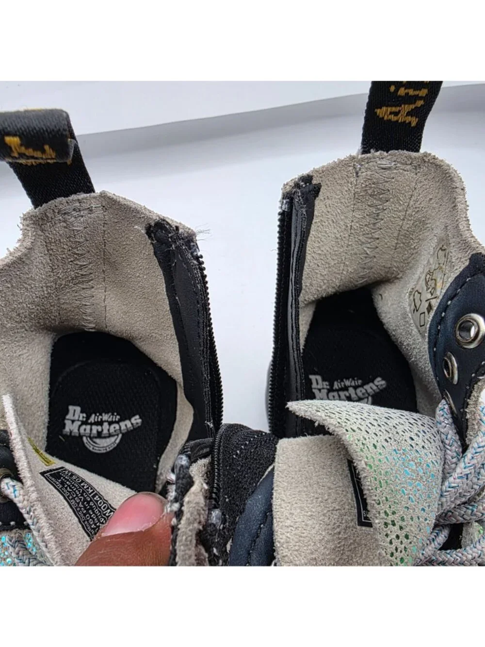 Dr. Martens 1460 Pascal Toddler Size 8 Iridescent Lace Up Boots School Casual